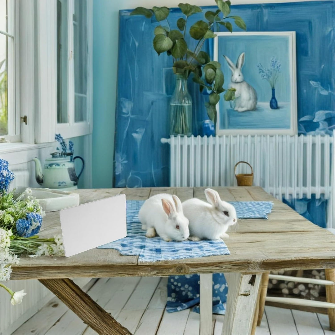 3 Stück Edelstahl Kaninchen Kühlplatte für Sommerferien mit Kühlfunktion und Wärmeabsorption Kühlmat