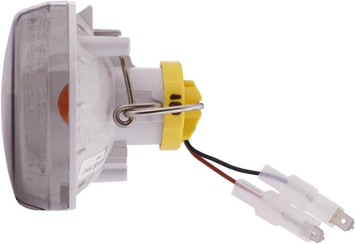 HELLA - Blinkleuchte - Halogen - 24V - Einbau/geclipst - Lichtscheibenfarbe: grau - Kabel: 100mm - S