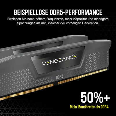 CORSAIR Vengeance DDR5 RAM 32GB (2x16GB) 6000MHz CL30 AMD Expo iCUE Kompatibler Computerspeicher - G