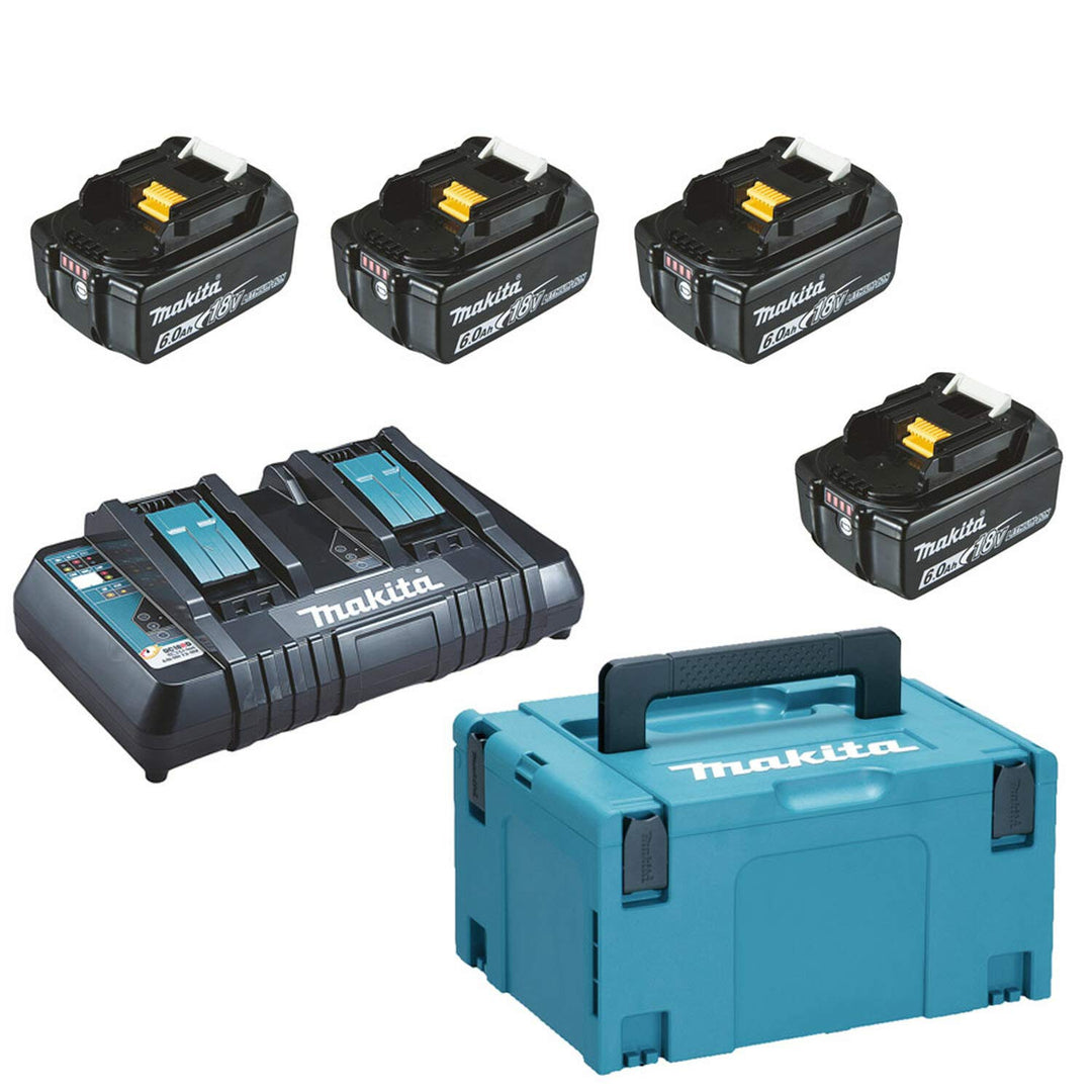 Makita - 198091-4 - Startset LXT DC18RD + 4X BL1860B