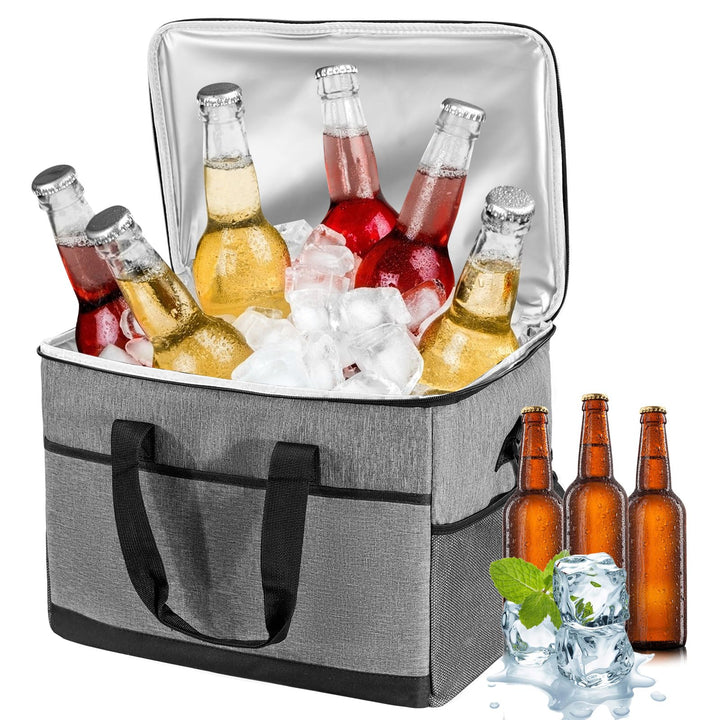 Kühltasche Gross 37L | GLANXY Kühlbox Faltbar Gross, Eistasche, Thermotasche | Picknicktasche | Lunc