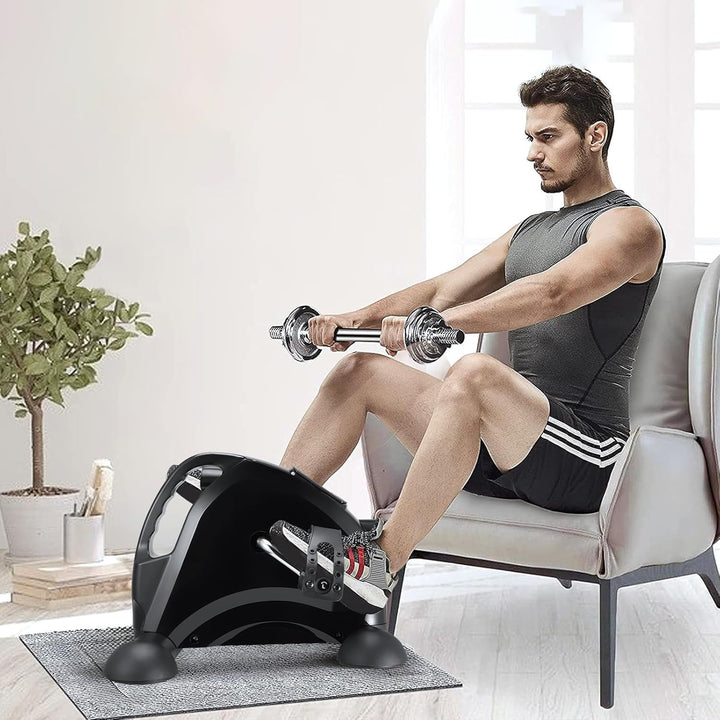 Towwoo Pedaltrainer, Leiser Arm und Beintrainer Senioren, Mini Heimtrainer mit LCD Display, Fahrrad