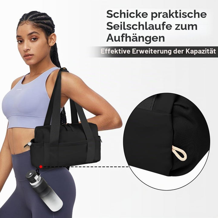 flintronic Sporttasche Damen Reisetasche, Wasserdicht Schwimmtasche Fitnesstasche mit Nassfach, Leic