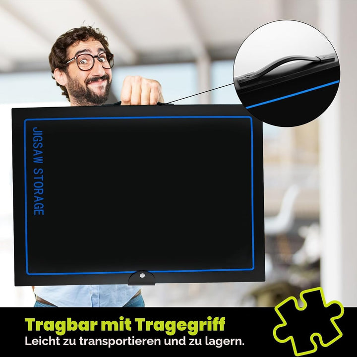ALL4JIG Aufbewahrungsmappe für Enthusiasten | Platzsparender Organizer für Erwachsene | Fasst 20 Puz