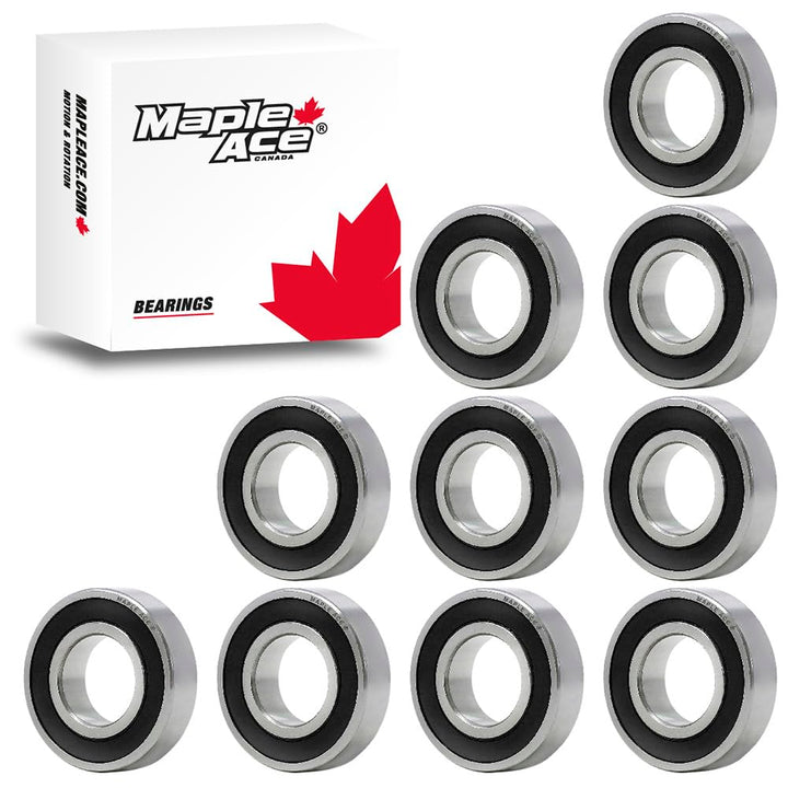 MAPLE ACE 6206 2RS Kugellager Supreme Gummidichtung 30x62x16 mm, 6206 2RS (10 Stk.)