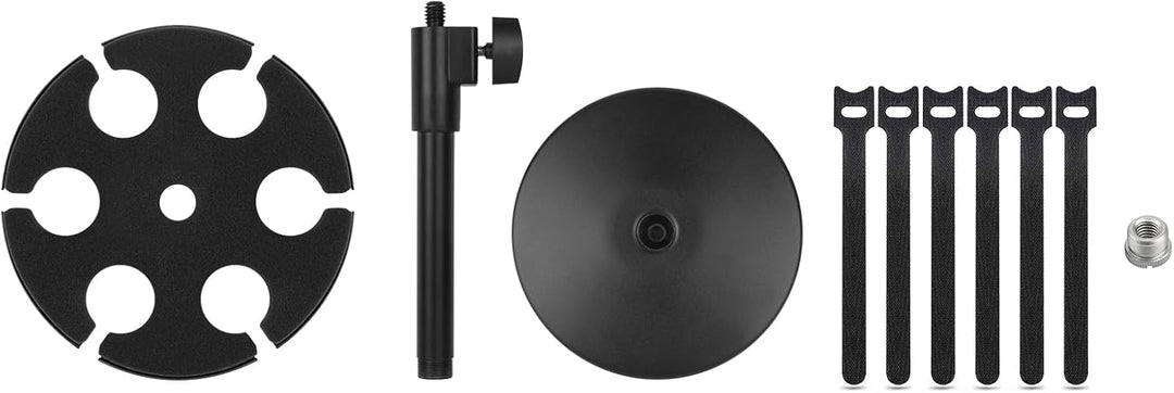 Micfuns Multi-Mikrofonhalter, kabelgebundener und kabelloser Mikrofonhalter für Ständer, hält bis zu