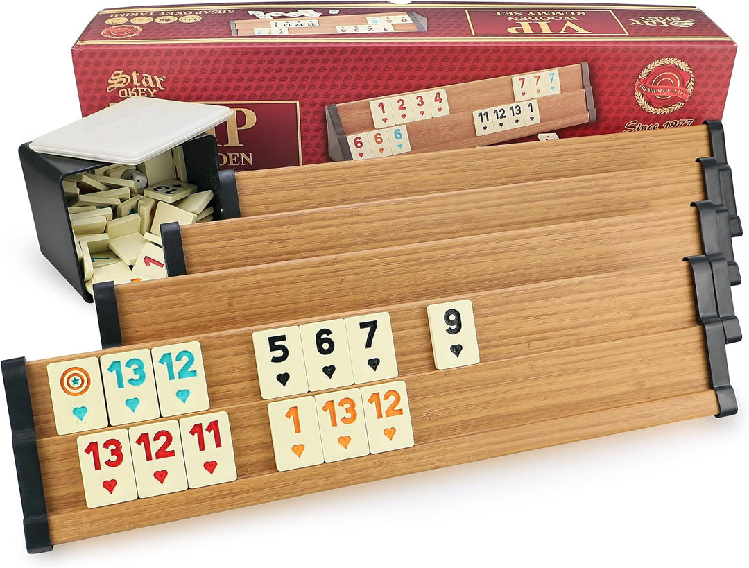 Sehr Hochwertige Holz Wooden Rummy Set VIP Okey mit Melamin Steine AHSAP Okey TAKIMI mit SEMUS