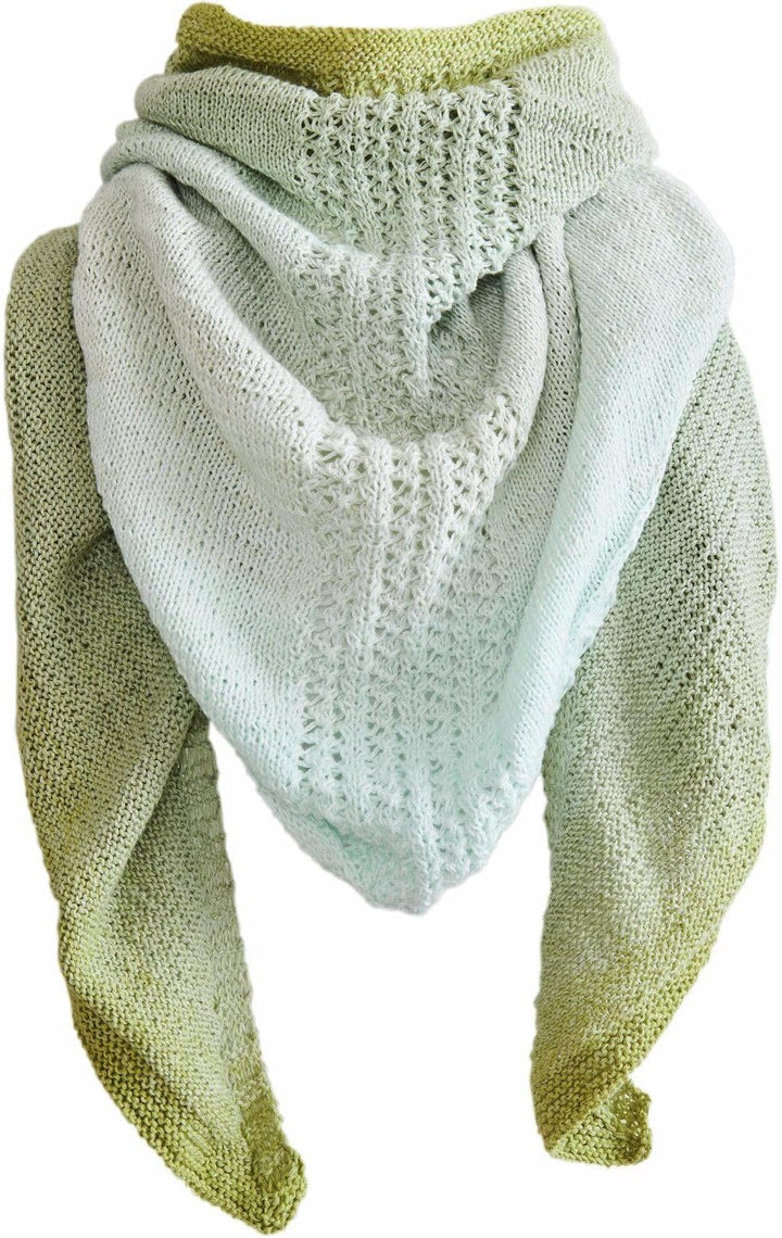 Rico Design Creative Cotton Dégradé Lucky 8 - Wolle zum Stricken und Häkeln - 200g, 800m (Aloe - 027