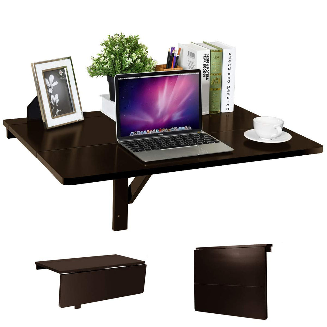 RELAX4LIFE Wandtisch klappbar, platzsparender Esstisch, Schreibtisch für Esszimmer & Studierzimmer,