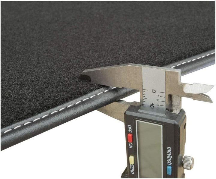M MOTOS Velours Premium fussmatten Auto kompatibel mit Audi 80 B4 1991-1995 - Premium, Leder, Weiss