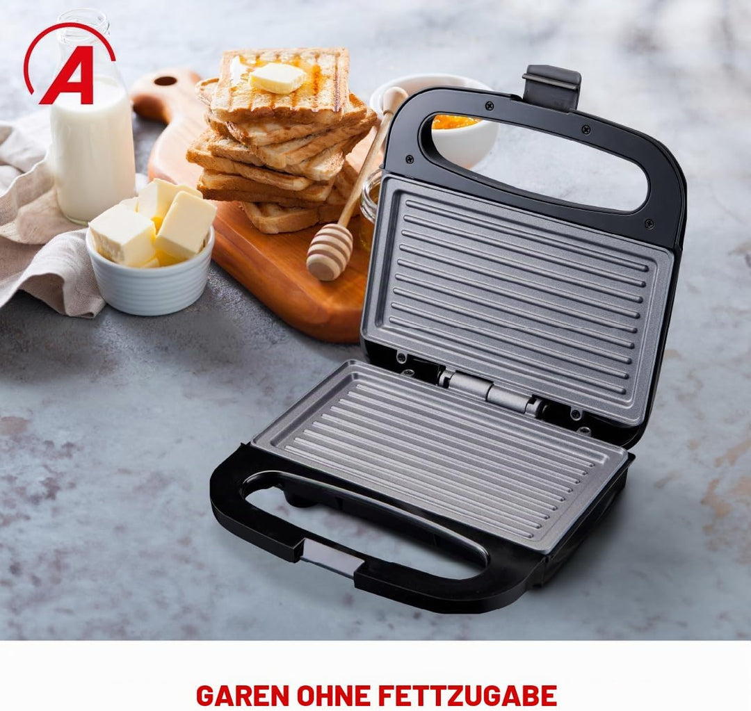 ARDES - AR1S12 FFIZIOSO Kompakter Toaster mit Antihaftplatten - Elektroplatte für Brötchen, Toast, F