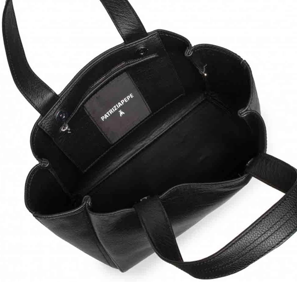Patrizia Pepe Maxilogo Shopper schwarz