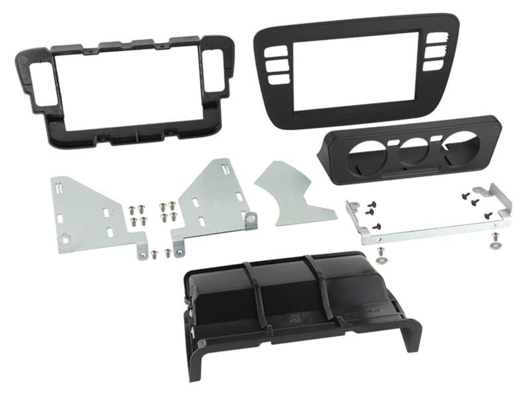 ACV Einbaurahmen Set für Doppel DIN Autoradio in VW Up/Seat MII/Skoda Citigo - schwarz