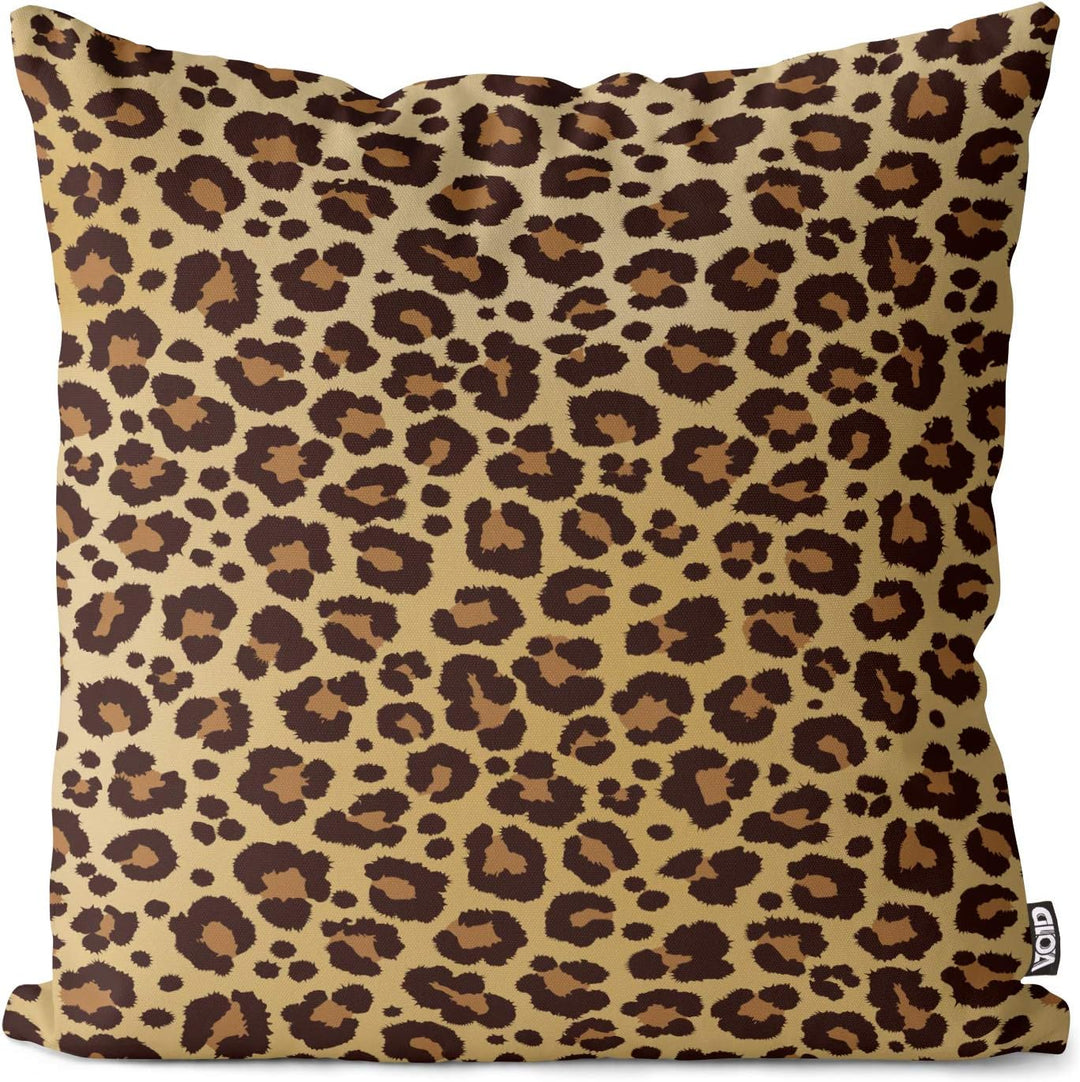 VOID Leopard Leo-Print Muster Kissenbezug Kissenhülle Sofakissen Kissen Deko Outdoor-Kissen Dekokiss