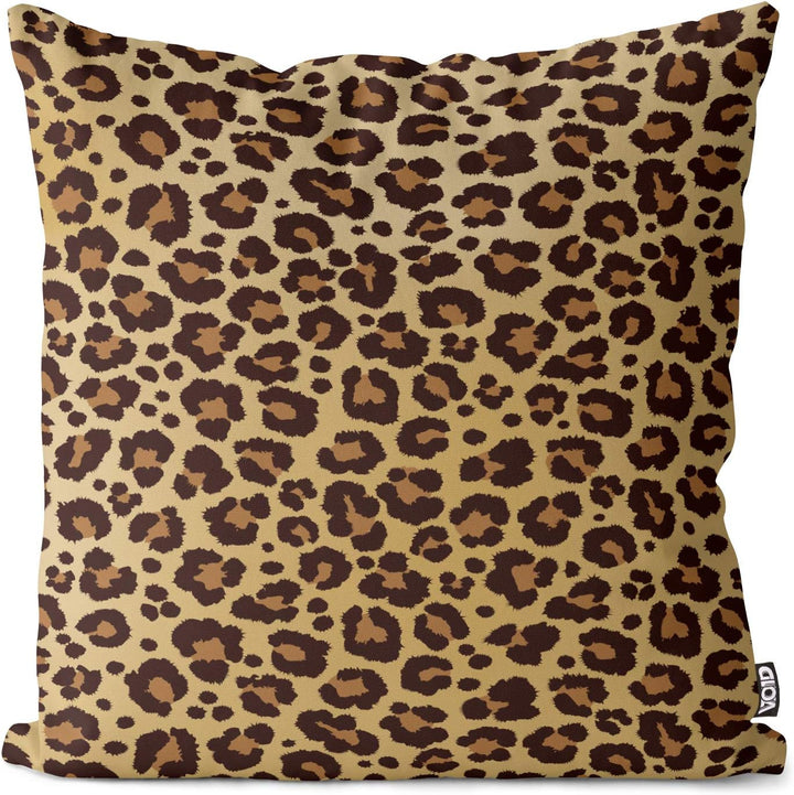 VOID Leopard Leo-Print Muster Kissenbezug Kissenhülle Sofakissen Kissen Deko Outdoor-Kissen Dekokiss