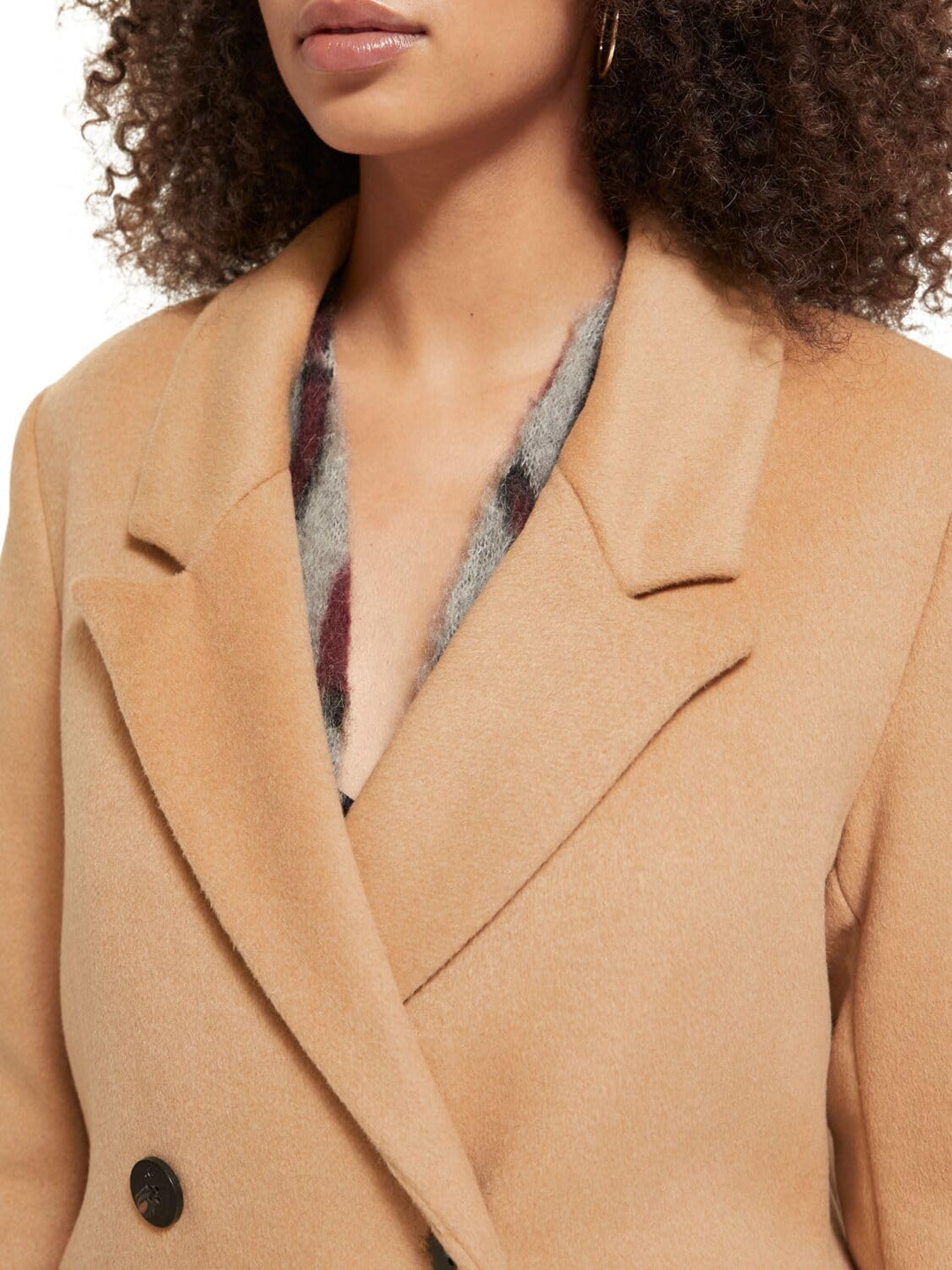 Scotch & Soda Damen Double Breasted Woolen Coat Wollmantel L Dune 1564, L Dune 1564