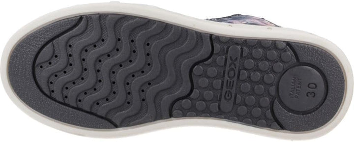 Geox Mädchen J Skylin Girl E Sneakers 34 EU Navy Platinum, 34 EU Navy Platinum