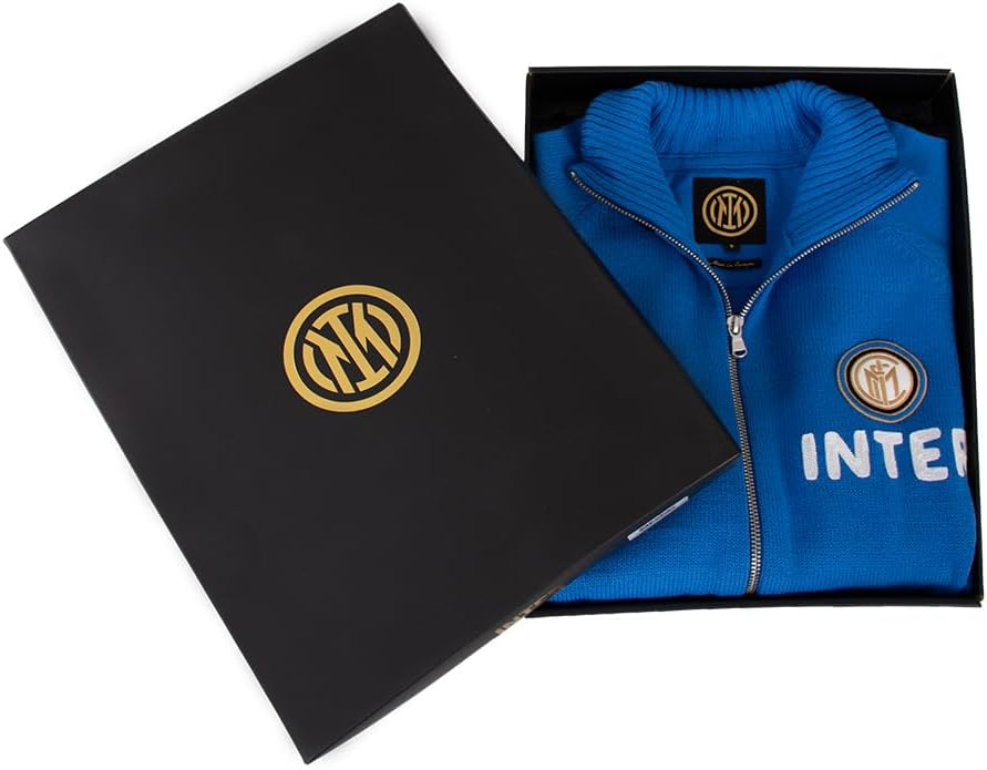 Inter 68 Retro Football Jacke, 1960-68 Unisex Erwachsene, L