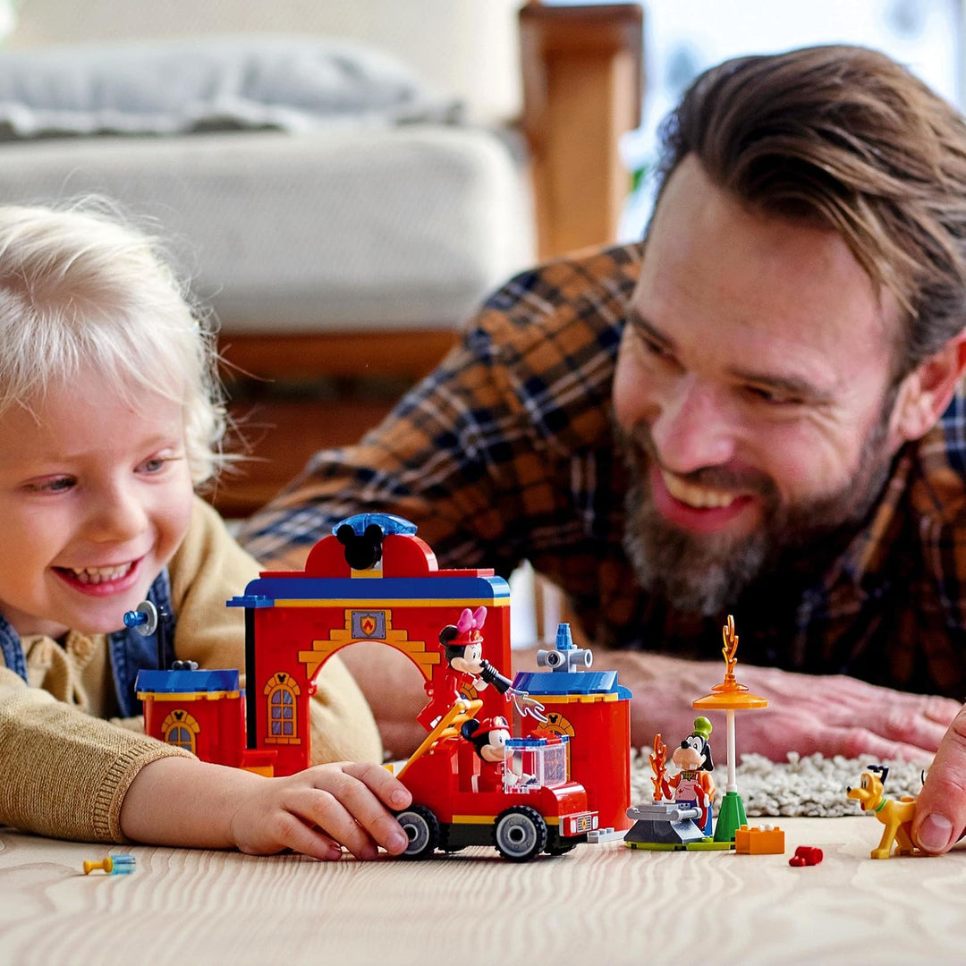 LEGO 10776 Mickey and Friends Mickys Feuerwehrstation und Feuerwehrauto Einzelbett