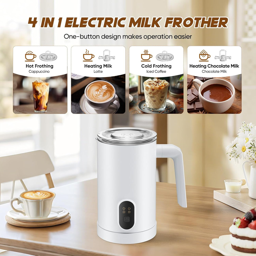 milchaufschäumer elektrisch 4 in 1 Elektrischer Milchdampfgarer Haushalt büro 400W Automatische Milc