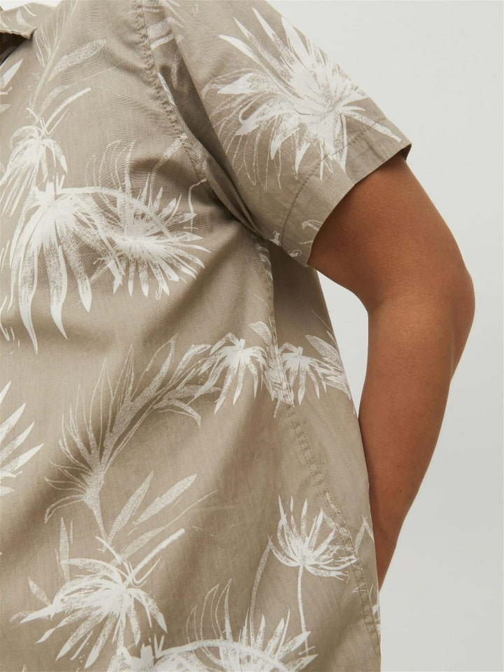 JACK & JONES Male Hawaii-Hemd Regular Fit Hawaii-Hemd L Crockery, L Crockery