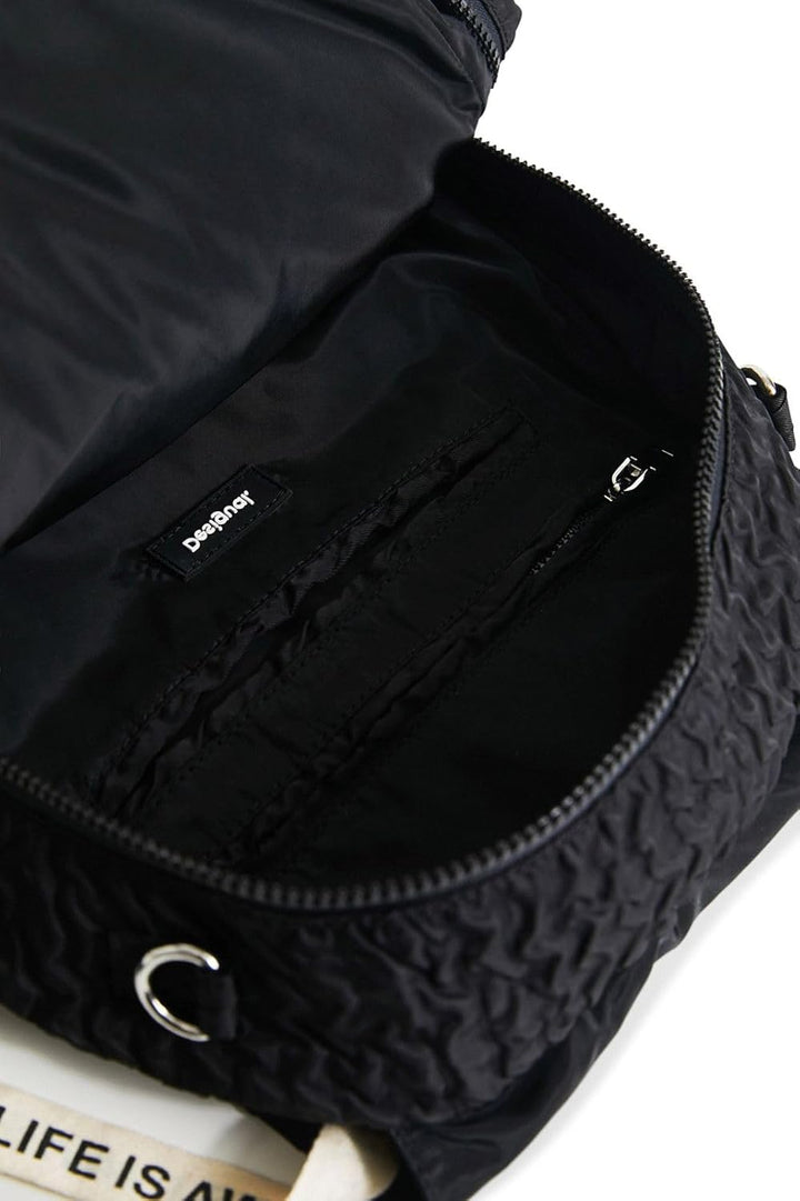 Desigual Womens Back_Free Ankara Backpack Medium, Black
