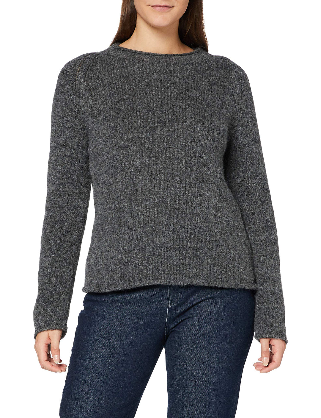 BOSS Damen C_faycles Pullover L Medium Grey30, L Medium Grey30
