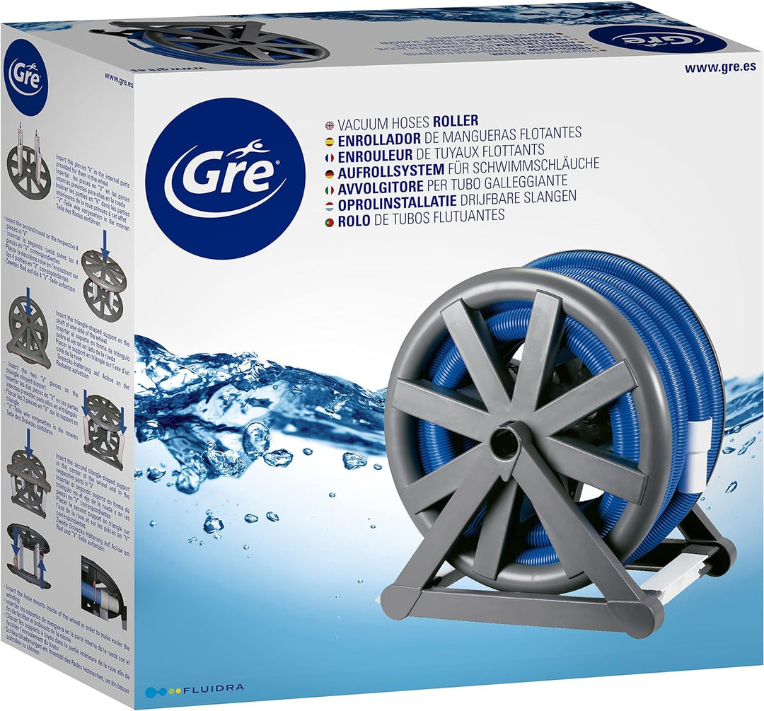 Gre 90165 - Schlauchaufroller bis zu 15 m 64x38x64 cm Schlauchwickler, 64x38x64 cm Schlauchwickler