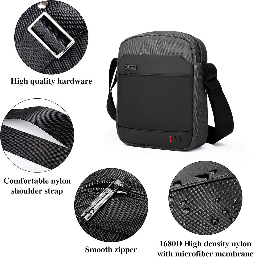 BAIGIO Herren Umhängetasche Kleine Schultertasche Herren Nylon Messenger Bag Oxford Business Tasche