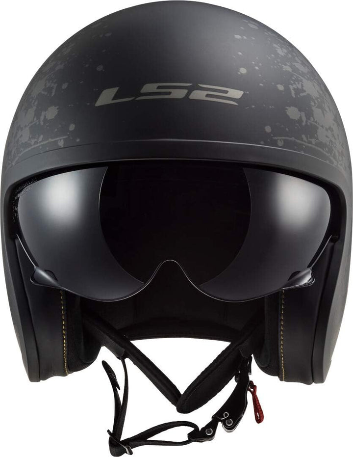 LS2, Jethelme motorrad Spitfire Black Flag, S S Schwarz, S Schwarz