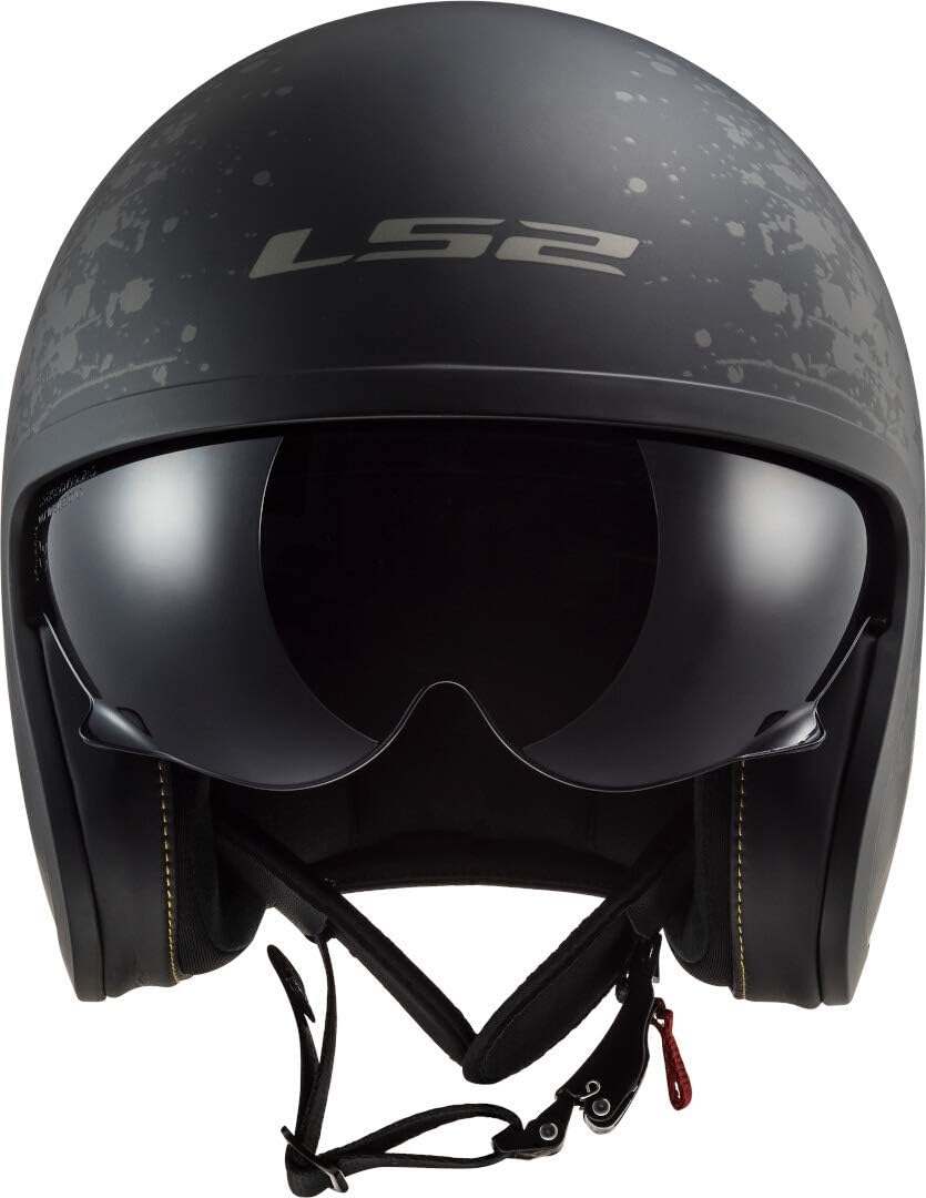 LS2, Jethelme motorrad Spitfire Black Flag, XL XL Schwarz, XL Schwarz