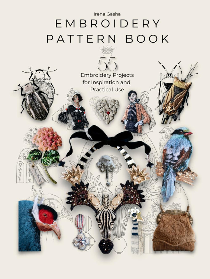 Embroidery Pattern Book: 55 Embroidery Projects for Inspiration and Practical Use, Gebundenes Buch
