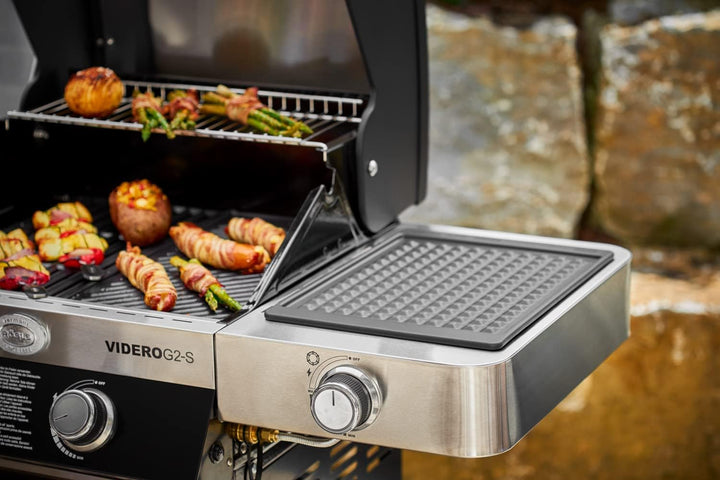 RÖSLE Abdeckhaube BBQ-Station VIDERO G3/G3-S, Hochwertige Schützhülle &amp; Ablagematte Silikon, Hochwer