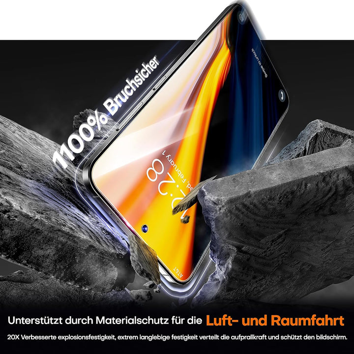 LϟK für Samsung Galaxy S24 für Panzerglas, 2 Stück HD-Hartglasfolie + 2 Stück Kameraschutz, [Auto-In