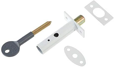 Yale YALP2PM444WE Sicherheitsschloss, weiss, Pack of 2 Weiss Pack of 2 Tür-Sicherheitsriegel, Weiss