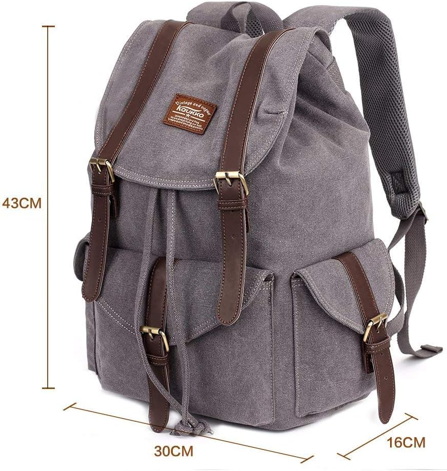 KAUKKO Herren Damen Schulrucksack Wanderrucksack Reisetasche Laptoprucksack Outdoor Sports Freizeit