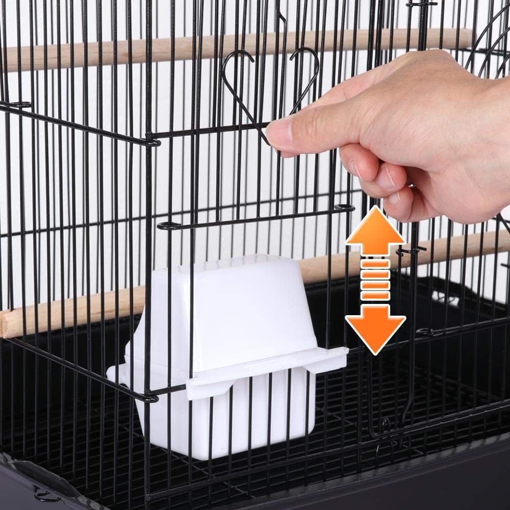 Yaheetech Vogelkäfig Vogelbauer Vogelvoliere Wellensittich vogelkäfig kanarienvögelkäfig mit Ständer