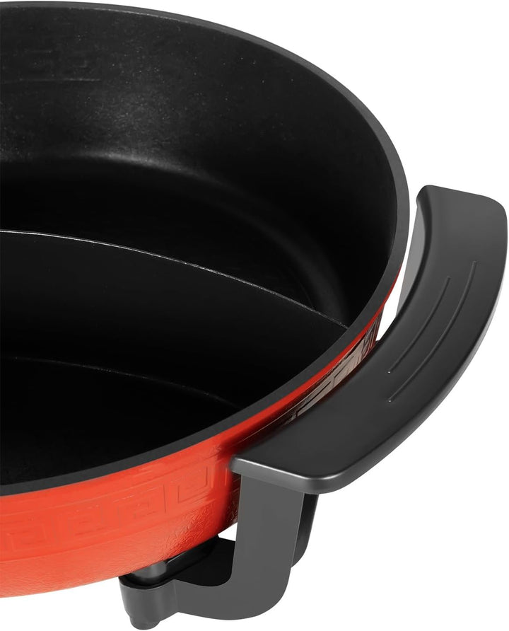 Hot Pot Elektrisch 6L Aktualisiert Hotpot Topf Doppelseitig Trennbarer Kochtopf 1360W Electric Hot P