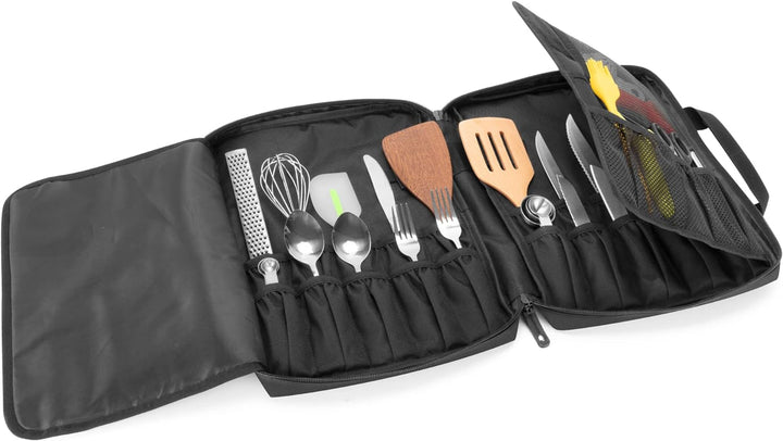 samdew Reise Koch Messer Tasche, Professioneller Messer Aufbewahrungs Tasche für Köche mit 20 Slots