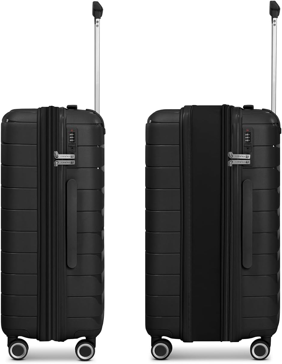 Franky Koffer-Set 3-teilig für Damen und Herren | Reise-Trolleys 49 x 28 x 74 cm aus hochwertigem, l