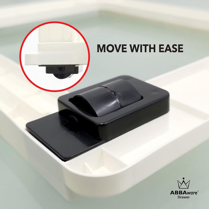 ABBAware Schubladenbox, Schubladen-Container auf Rädern, 5 grosse 17 Liter Schubladen, der Umwelt zu