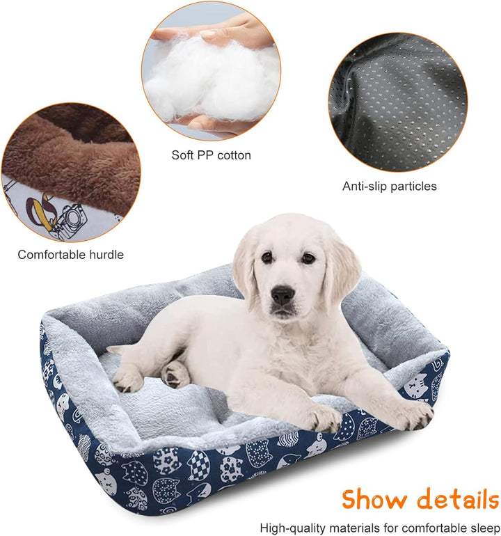 PETCUTE Haustierbett Hundesofa,Waschmaschinenfest Orthopädisches Hundebett für Kleine Hunde,Rutschfe