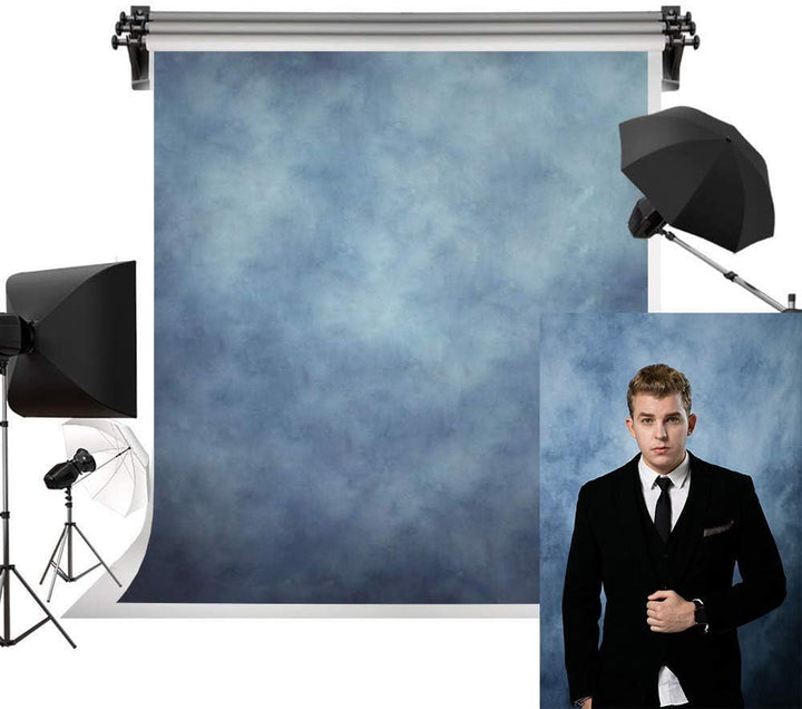 Kate Hintergründe Blau 1,5x2,2m/5x7ft Fotografie Hintergrund Fotobox Requisiten Abstrakte Mikrofaser
