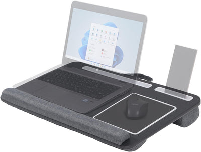 RICOO Laptopkissen Knietablett in Holzoptik für max. 15,6 Zoll Notebook, Kissentablett LA0037, Lapto