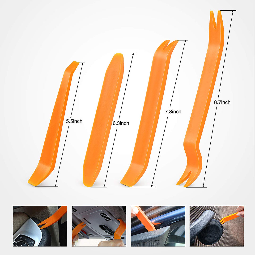 Nilight 635 Stück Auto Push Retainer Clips - 16 beliebtesten Grössen Nylon Stossstange Fender Nieten