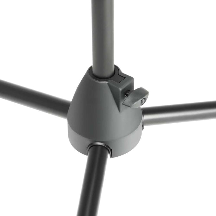 2 x ADAM HALL Profi Mikrofonständer Mikrofonstativ S5B mit Galgen/Schwenkarm, Höhe 94-160 cm, Schwar