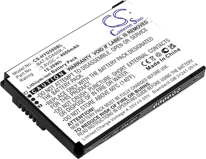 TECHTEK akku Kompatibel mit [Honeywell] EDA50K, ScanPal 50 Ersetzt BAT-EDA50K-1