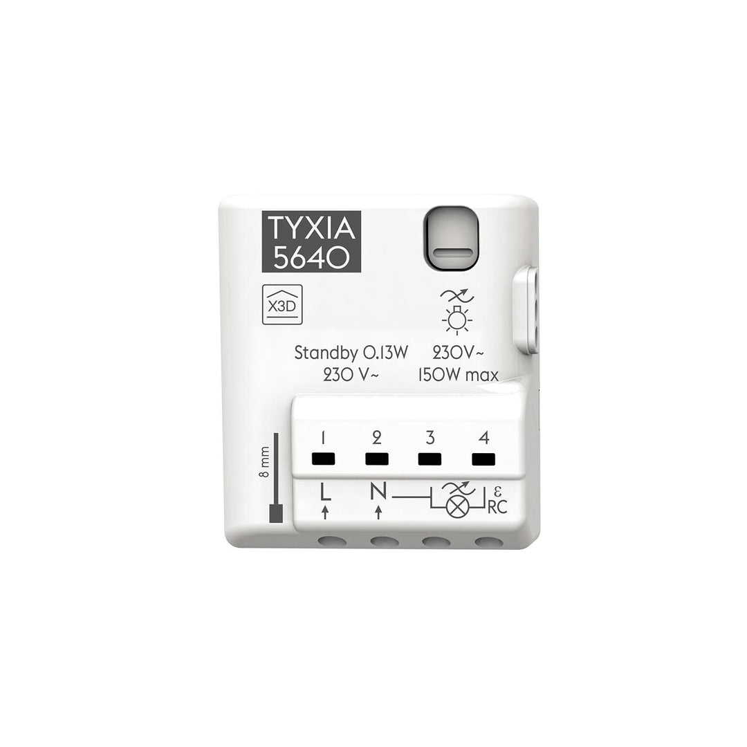 Delta Dore Tyxia 5640 Funk-Nano-Empfänger (Anschluss Phase/Neutral) - Dimmen | Angeschlossene Beleuc