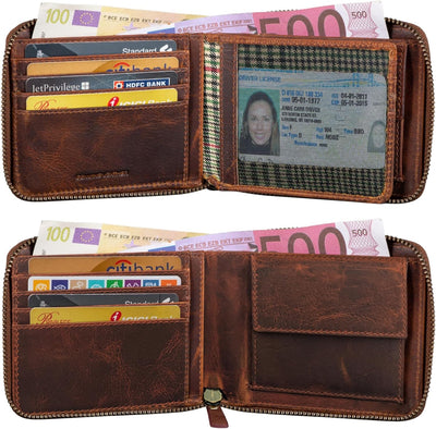 STILORD 'Amy' RFID Geldbörse Leder Geldbeutel Geldtasche Portemonnaie NFC Schutz Ledergeldbörse mit