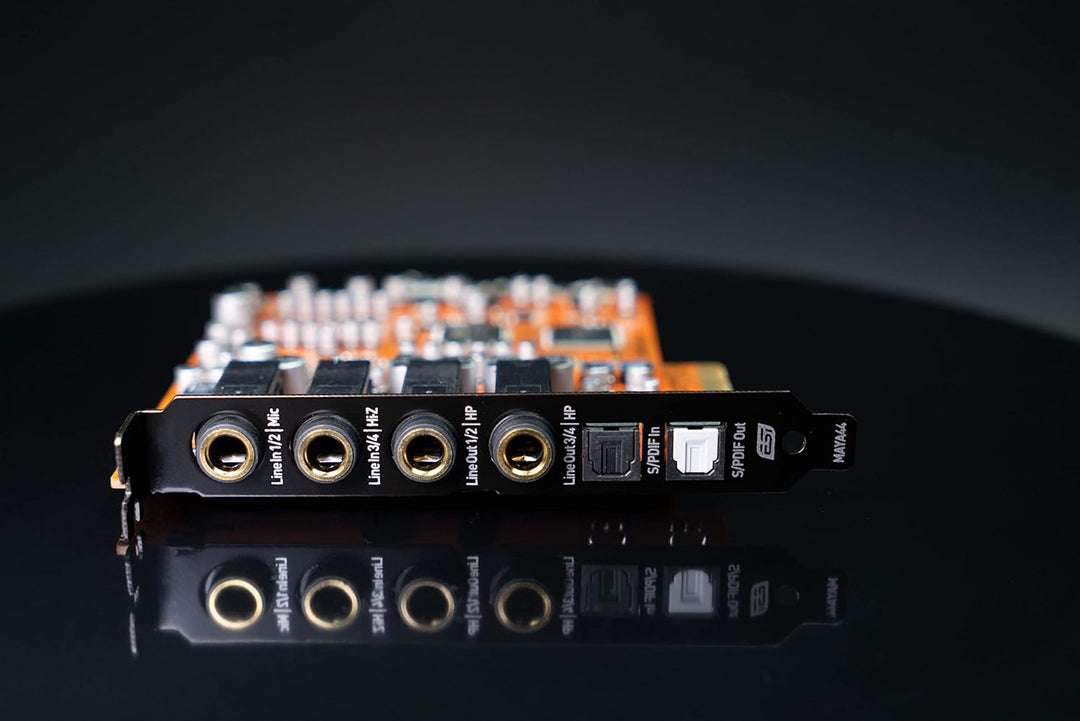 ESI MAYA44 eX | 24-bit/96kHz PCIe-Audiokarte mit 4 Ein-/Ausgängen